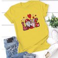 thumbnail image 1 of T-shirts d'Été pour Femmes Grande Taille, Hauts d'Été pour Femmes, Décontracté, Imprimé, Manches Courtes, Col Rond, T-Shirt Ample, Blouse, Hauts, T-Shirt à Col en V pour Femmes en Liquidation, 1 of 3