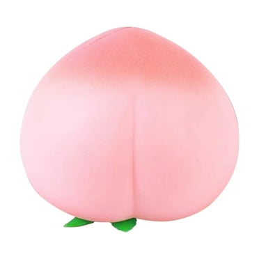 NAOJIE Squishy Stress Balls Peach Squeeze Ball 1 Pack,Stretchy Fruit Stress Dough Ball Squeeze Fidget Sensory Toys,Peach Squishy Toys for Kids & Adults,Ideal for Autism/ADHD/Teens Anxiety(Pink)