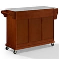 thumbnail image 4 of Crosley Furniture Wood Granite Top Kitchen Cart in Cherry/Gray, 4 of 12