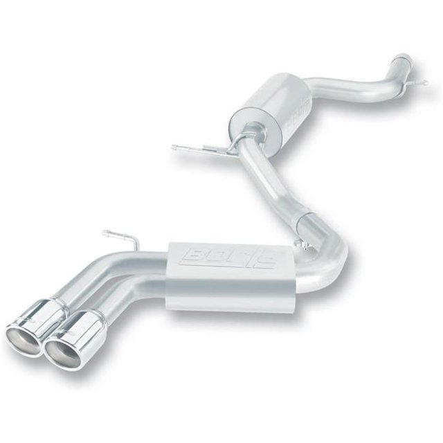 Borla Exhaust BRL140248 Rear Cat Back Exhaust System for 2006-2009 GTI 2.0L Turbo 4Cylinder Forward