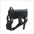 thumbnail image 2 of New Police K9 Tactical Training Dog Harness Military Adjustable Molle Nylon Vest, 2 of 5