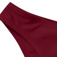 thumbnail image 4 of Penkiiy Women's Strapless Tankini Sets Adjustable Straps Push Up Sweetheart Padded Beach Swimsuit Ruffled Bathing Suits 4XL Wine, 4 of 6