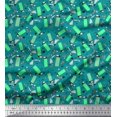 thumbnail image 1 of Soimoi Poly Georgette Fabric Heart & Lighter Men Fabric Prints by Yard 52 Inch Wide, 1 of 3