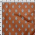 thumbnail image 3 of oneOone Cotton Poplin Fabric Leaves|Floral & Paisley Block Printed Craft Fabric BTY 56 Inch Wide, 3 of 4