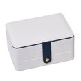 thumbnail image 1 of Cheers Jewelry Box Multi-Layer Birthday Gifts Faux Leather Necklace Earrings Rings Storage Case for Dresser, 1 of 7