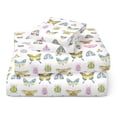 thumbnail image 1 of Mainstays Kids Ensemble de draps en microfibre, grand lit,papillons, 4 pièces., 1 of 8