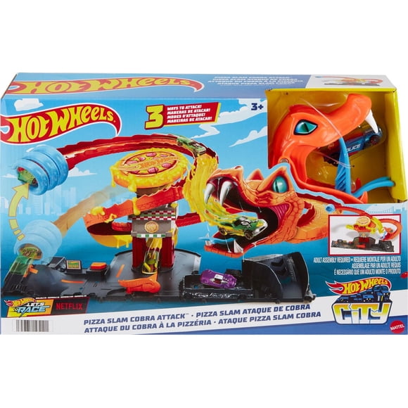 Hot Wheels Ville Attaque à la Pizzéria du Cobra, véhicule 1:64