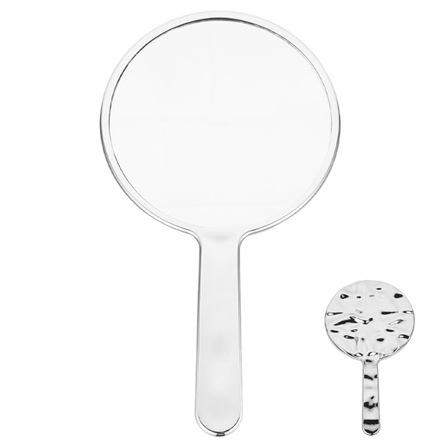 Miroir à Main Miroir Cosmétique Femme Miroir Portatif Miroir de Luxe avec Poignée