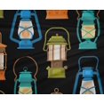 thumbnail image 5 of oneOone Polyester Lycra Black Fabric Retro Lantern Sewing Material Print Fabric By The Yard 56 Inch Wide, 5 of 5