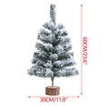 thumbnail image 2 of D Flocked Artificial Christmas Tree Style D, Snowy Frosted Tips For Holiday Home Decor, Festive Indoor Tree For Living Room, Office, Party Decoration, 2 of 3