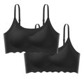 thumbnail image 1 of Timegard 2pc Wireless Bras for Women Seamless Adjustable Strap Breathable Comfy Sleep Underwear Sports Bras, 1 of 4