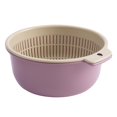 thumbnail image 2 of Fruit Cleaning Basin Kitchen Colander Bowl Household Detachable Storage Durable Large Red, 2 of 9