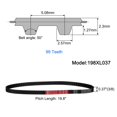 thumbnail image 2 of 3 Packs 198XL Timing Belt 99 Teeth Black Cogged Rubber Geared Belt, 3D Printer Timing Belt, 2 of 6