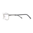 thumbnail image 4 of Classic Iconic Dad Fashion Narrow Rectangle Snug Reading Glasses Silver +3.5, 4 of 4