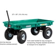 thumbnail image 4 of Millside plastic deck 20" x 38" Garden wagon with flat free tires, 4 of 8