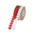 thumbnail image 1 of CIMAXIC Wedding 2 Roll of 5M Party Ribbon Creative Hanging Rope Decor Garland Embossed Heart Ribbon for Wedding Festive Decor (White, ),196.85"X0.59"X0.04", 1 of 4
