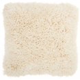 thumbnail image 1 of HomeRoots 386395 Fluffy Cream Shag Accent Throw Pillow, 1 of 1