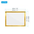 thumbnail image 2 of Unique Bargains 8"x12" Magnetic Display Frame A4 Adhesive Magnetic Sign Holder Golden 5 Pack, 2 of 6