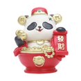 thumbnail image 3 of 2024 New Year Panda Figurine Table Ornament Resin Material for Desktop Decor A, 3 of 8