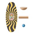 thumbnail image 1 of amagogo Balance Board Core Training Adult Kids Surfing Balancing Board Roller Plate Home Style H, 1 of 9
