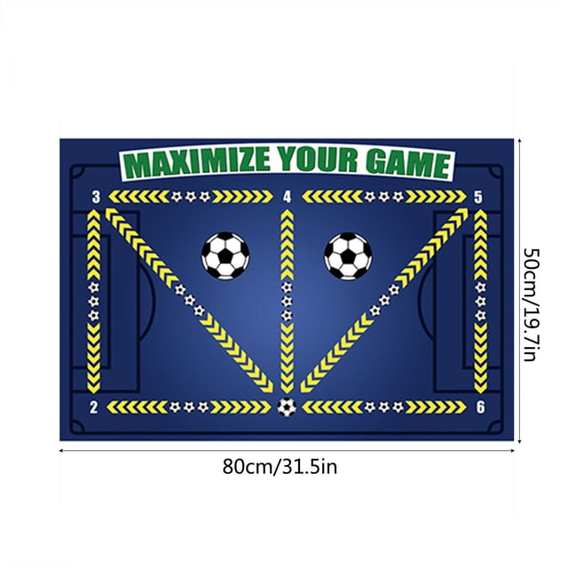 fheaev Football Training Mat Football Footstep Training Floor Mat Diatom Mud Indoor Sound Insulation Fitness Mat Sports Control Step Footwork Performnce Mat