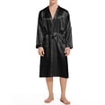 thumbnail image 4 of LSLJS Mens Robe Winter Loose Fallow Couples Bathrobe Long Nightgown Nightgown, Robes Gifts for Men, 4 of 5