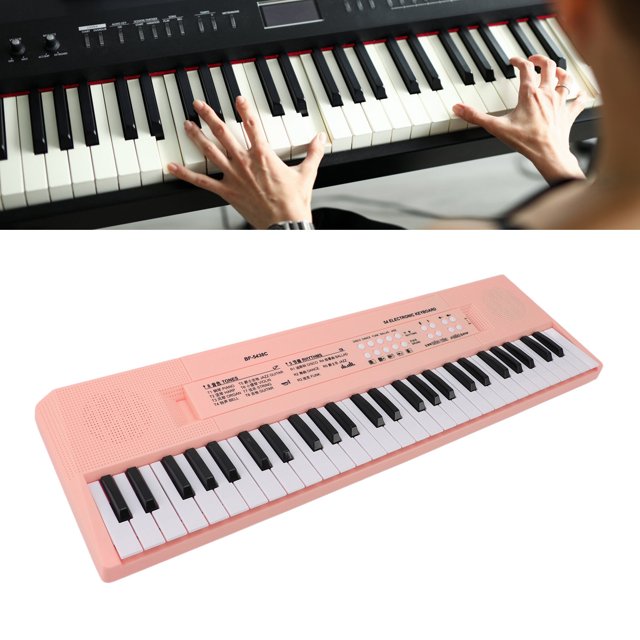 54 Key Kids Keyboard Piano,Portable Music Keyboard Electric Piano Toys with Microphone Dual Power Supply System for Kids