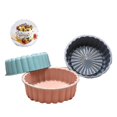 thumbnail image 3 of Moule à Gâteau Rond en Silicone pour Cuisine, Moule à Pain (1pcs, Rose), 3 of 5