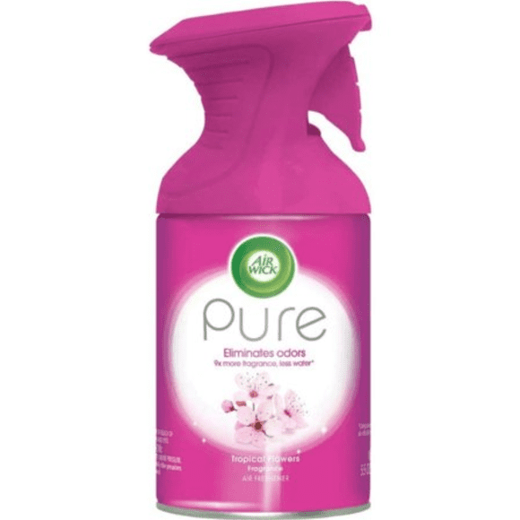Air Wick Vaporisateur Désodorisant Pur Parfum de Qualité Supérieure Fleurs Tropicales 5,5 oz (12 Bouteilles Vaporisateur)