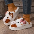 thumbnail image 2 of RXMEKW Pantoufles Chaudes pour Femmes, Pantoufles à Carreaux en Forme de Vache pour la Chaleur Intérieure, 2 of 9