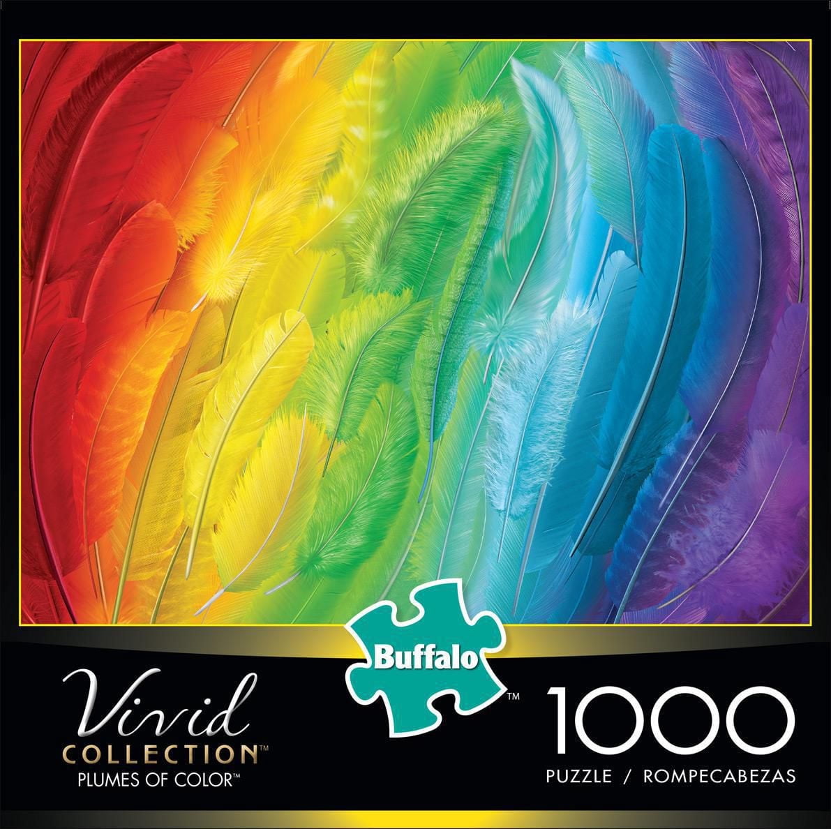 Buffalo Games - Le puzzle Vivid Collection - Plumes of Color - en 1000 pièces