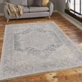 thumbnail image 5 of LaDole Rugs 8x10 Living Room Large Premium Cotton Washable Area Rug | Rustic Home Decor Boho Carpet For Living Room, Bedroom, Dining Floor |Grey Ivory, 5 of 5