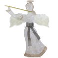 thumbnail image 1 of Northlight 36" LED Lighted Lace Angel with Flute Outdoor Christmas Decoration, 1 of 6