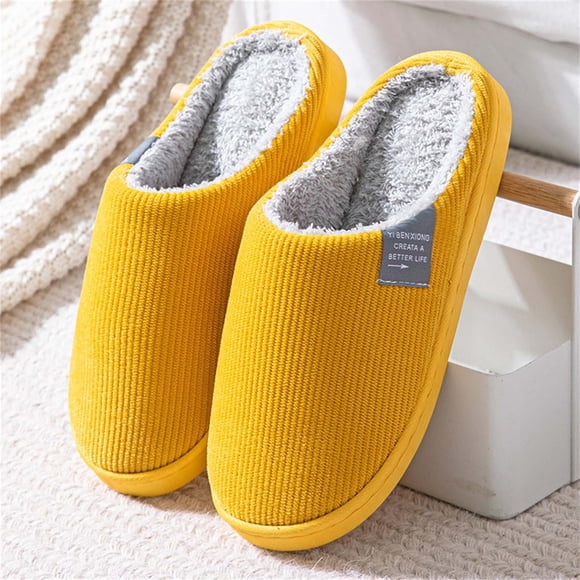 Deals of The Day Clearance! Cotton Slippers for Indoor Season, Warm Home Bag Slippers, Cozy Couples Shoes for Winter, Comfortable Soft Cotton House Shoes for Men and Women