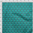 thumbnail image 3 of oneOone Viscose Chiffon Fabric Leaves & Floral Block Printed Craft Fabric BTY 42 Inch Wide, 3 of 4