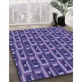 thumbnail image 3 of Ahgly Company Machine Washable Indoor Rectangle Transitional Purple Area Rugs, 2' x 4', 3 of 7