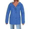 thumbnail image 2 of Posijego Imperméables P-4TG pour Femmes Légers Imperméables Manteau de Pluie Coupe-Vent Extérieur Voyage Randonnée Veste, 2 of 6