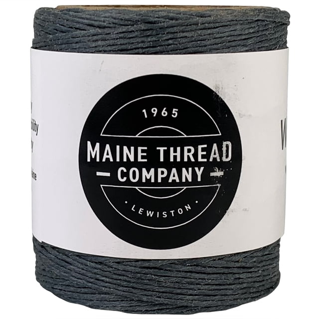 Maine Thread Cordon en Poly Ciré 0,035 Pouces 3 Plis - Gris