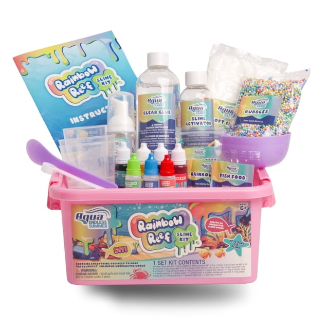 Rainbow Reef Kit de Slime DIY – Activité Sensorielle Vibrante à Thème Océan pour Enfants