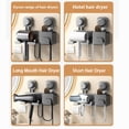 thumbnail image 2 of bedienty Boîte de Rangement Pratique Support de Sèche-Cheveux avec Compartiments Intégrés Lisseurs Peignes et Rasoirs Blanc Laiteux, 2 of 6