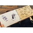 thumbnail image 3 of Darling Souvenir Personalized Engraved Laser Cut Wedding Guest Book Wooden Cover Sign-in Book Registry Guestbook Scrapbook-IW, 3 of 6