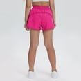 thumbnail image 4 of VSSSJ Kids Athletic Shorts Drawstring Waist Zipper Pocket Breathable Quick-Drying Summer Running Active Shorts Hot Pink 90, 4 of 7