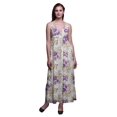 thumbnail image 1 of Bimba Robe Longue Maxi Bohème à Bretelles Sans Manches Imprimée Florale pour Femme - Grand, 1 of 5