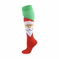thumbnail image 1 of Chaussettes Mi-Mollet Imprimées de Noël, Longues, Chaussettes Jusqu'aux Genoux, Bas, Bas de compression Multicolores, 1 of 3