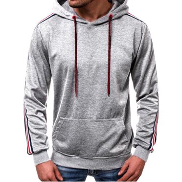 Mens Pullover Hoodie Mens Autumn And Winter Fashion Casual Sports Patchwork Sweater Mens Pullover Hoodie Jacket