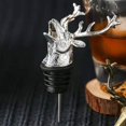 thumbnail image 2 of Aérateur de Vin en Forme de Tête de Cerf, Tête de Cerf en Alliage de Zinc Aérateur de Vin Rouge Bec Verseur Bouchon de Bouteille de Vin Outil, Verseur de Bouteille en Acier Inoxydable avec Verseur Conique (Argent), 2 of 8