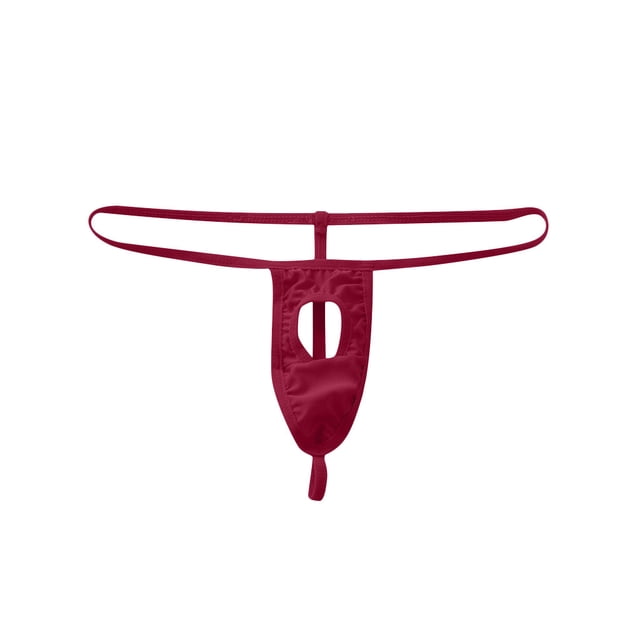 iHPH7 String pour Homme, sous-Vêtements String pour Homme, String pour Homme, sous-Vêtements Taille Basse Homme, Strings T-back pour Homme, Bordeaux m