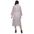 thumbnail image 3 of Moomaya Printed Long Robe With Pockets Cotton Bride Getting Ready Dress, 3 of 6
