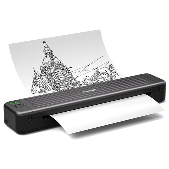 Phomemo Portable Printers Wireless for Travel, [Upgrade] P831 Inkless Thermal Transfer Portable Printer Support 8.5'' x 11'' US Letter Regular Copy Paper, Compatible with Phone & Laptop, 300DPI