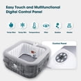 thumbnail image 4 of RELXTIME Inflatable Hot Tub 2 to 4 Person 61 Inch Outdoor Square Portable Home Spa with 110 Soothing AirJets,Spa Cover,Heater Pump,and Filter Cartridges, 4 of 6